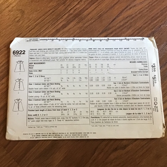 Toddler dress patterns. Vintage - Picture 3 of 5